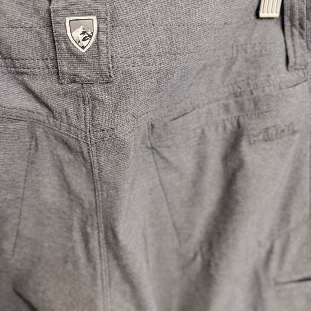 KUHL Deceptr Dark Gray Technical Hiking Pants 34x32 Stretch Tuff Lite Fabric - Picture 3 of 9